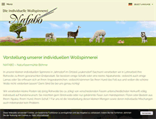 Tablet Screenshot of naturfasermuehle.de